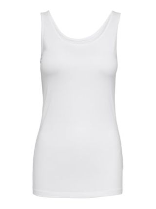 Jdy Women's Ava S/l Tank Top 180 Jrs Noos, White, M