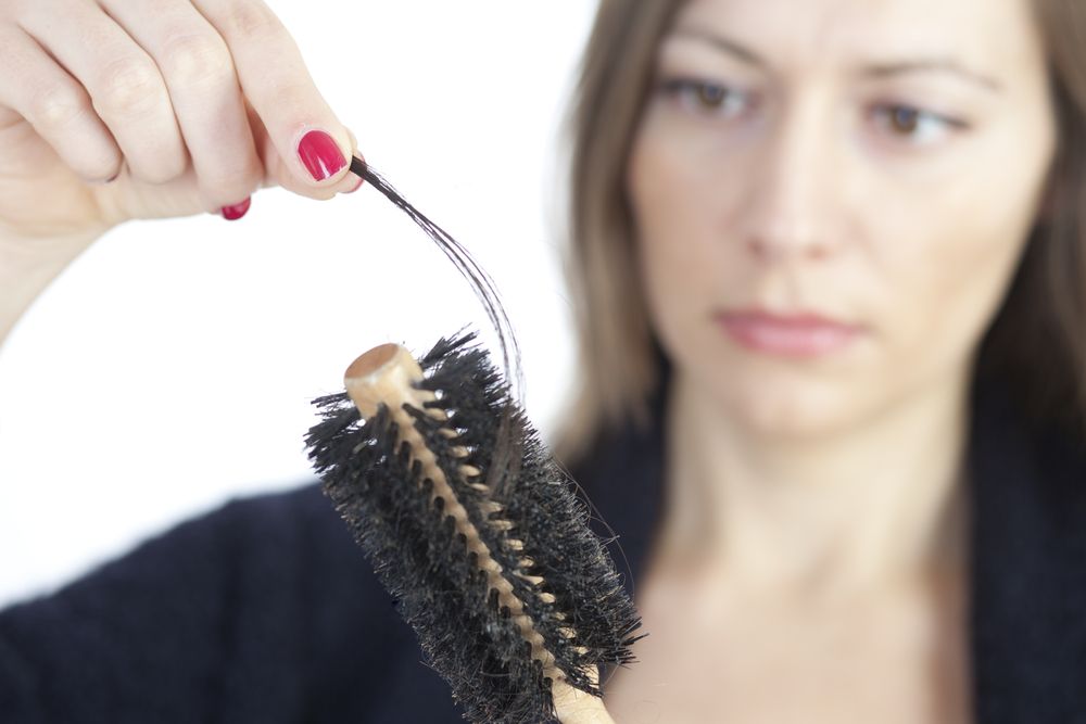 hair loss, brush, woman, hair