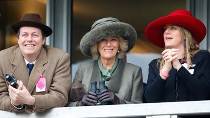 Queen Camilla and her two children Tom and Laura