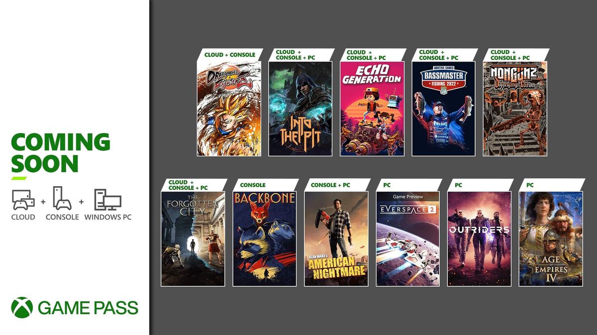 Xbox Game Pass October 2021