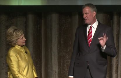 Two Democrats share an awkward moment.