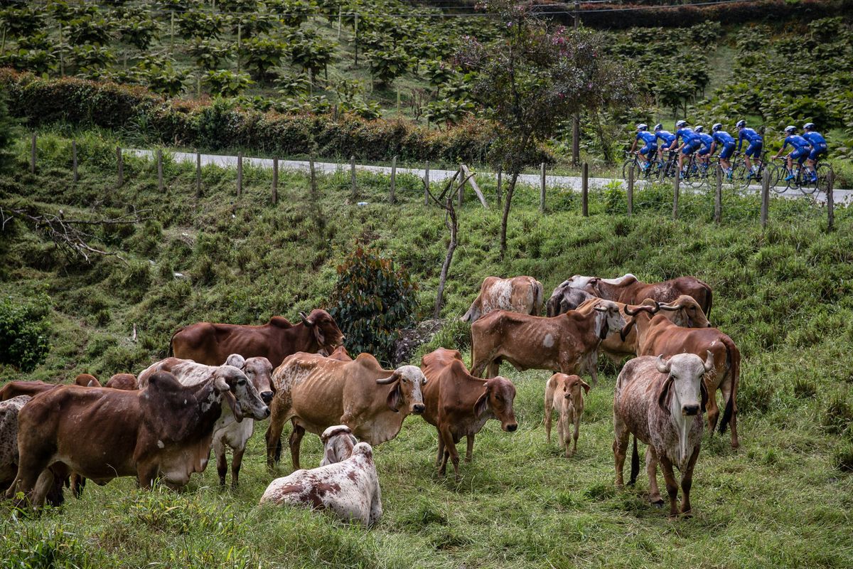 UnitedHealthcare train in the hills of Colombia