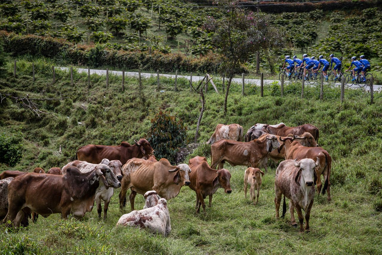 UnitedHealthcare train in the hills of Colombia