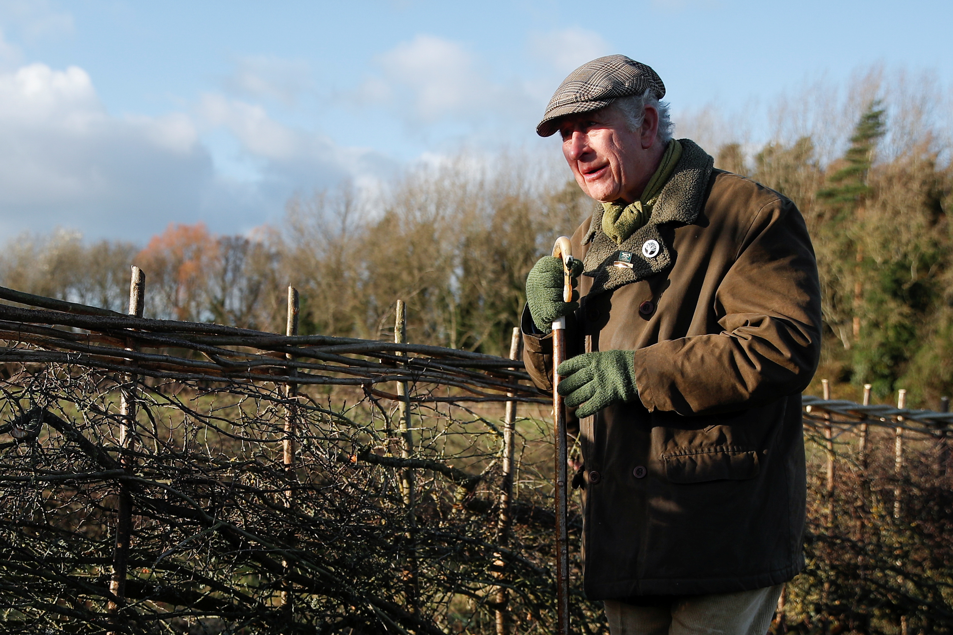 King Charles poses as his private property, Highgrove House