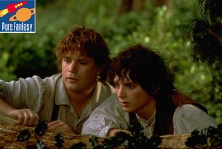 Still of Sean Astin and Elijah Wood in The Lord of the Rings: The Fellowship of the Ring