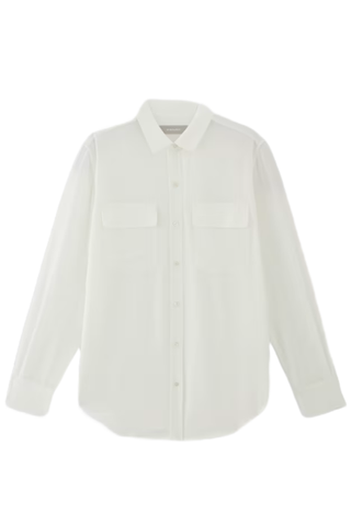 The Utility Shirt in Washable Silk (Was $150) 