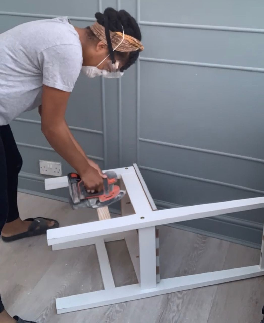 Sanding down painted dining room chairs