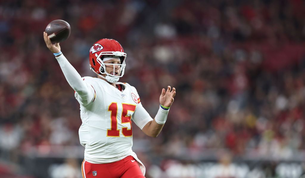 Patrick Mahomes of the Kansas City Chiefs in 2023 preseason