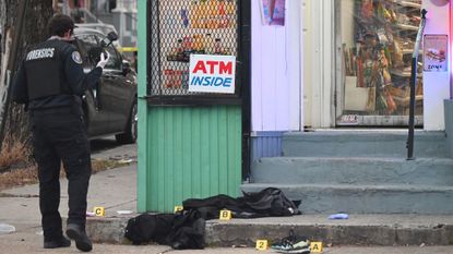 A crime scene in Baltimore