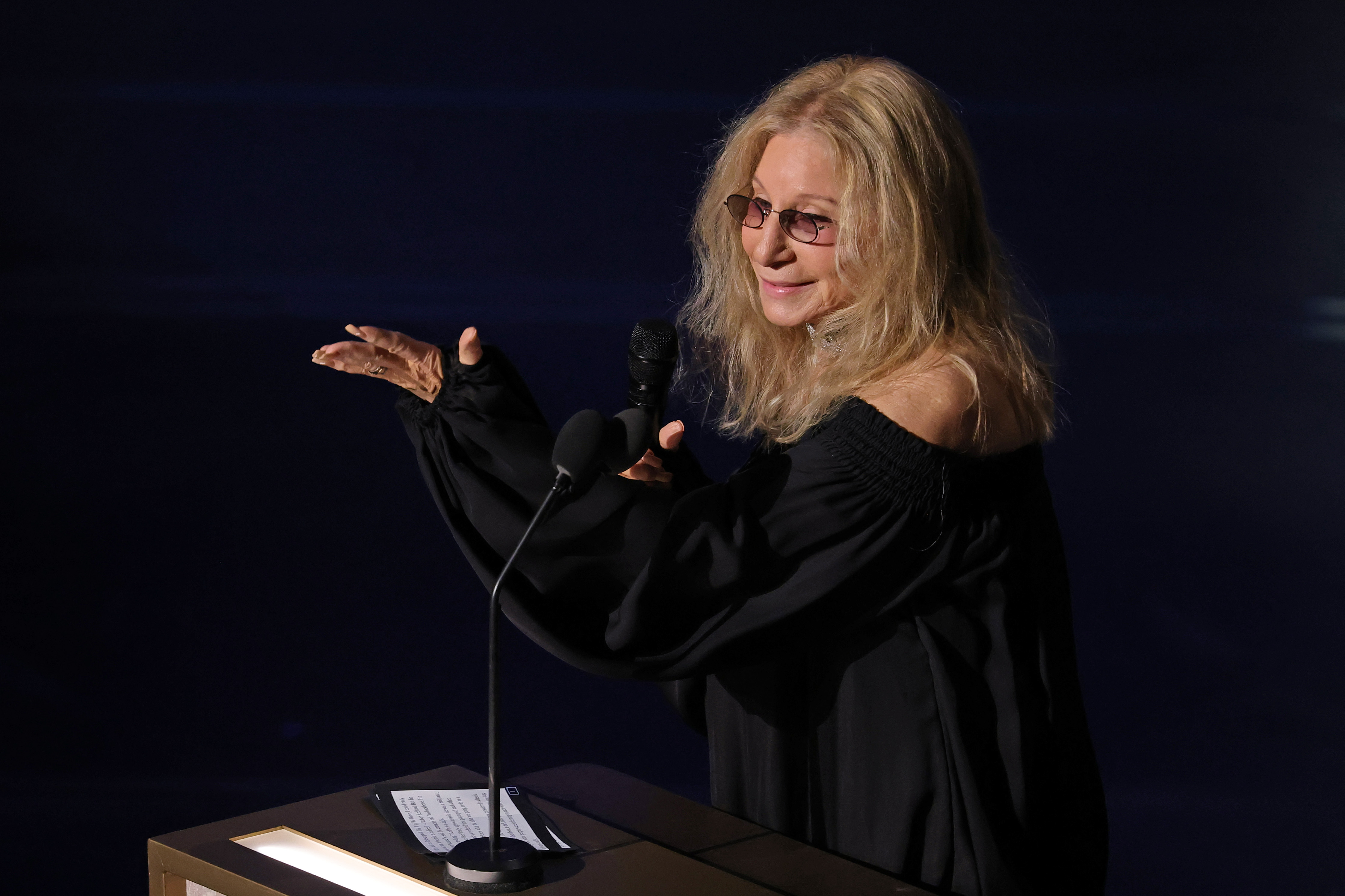 Barbra Streisand performs onstage and honors the late robert redford during the 98th Oscars at Dolby Theatre on March 15, 2026 in Hollywood, California