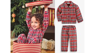 Jo Jo Maman Bebe Kids' Classic Red Tartan Pyjamas