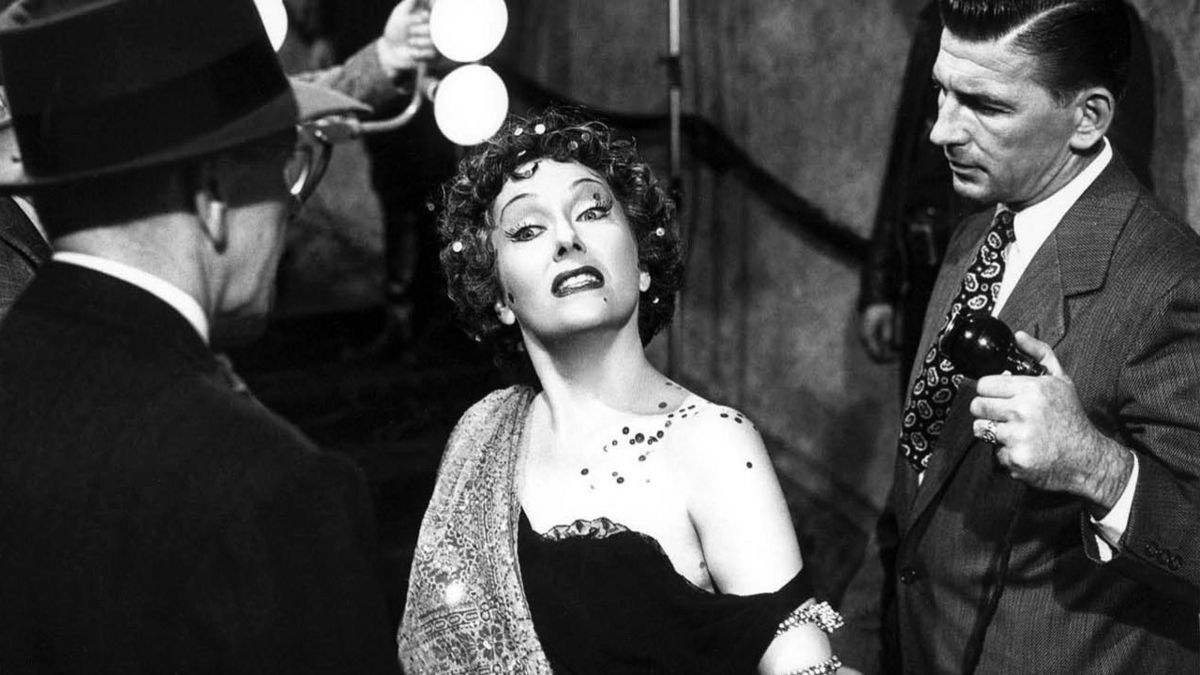 The famous ending shot of Sunset Boulevard