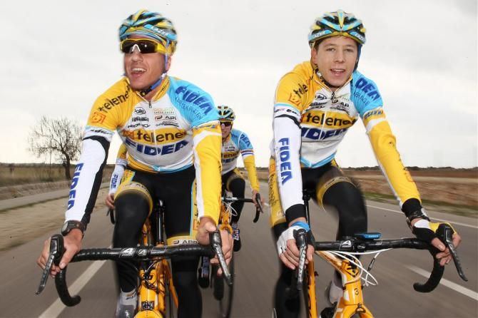 Telenet-Fidea's Tom Meeusen and Nicolas Cleppe sure seem happy to be riding on Mallorca in late November instead of in Belgium