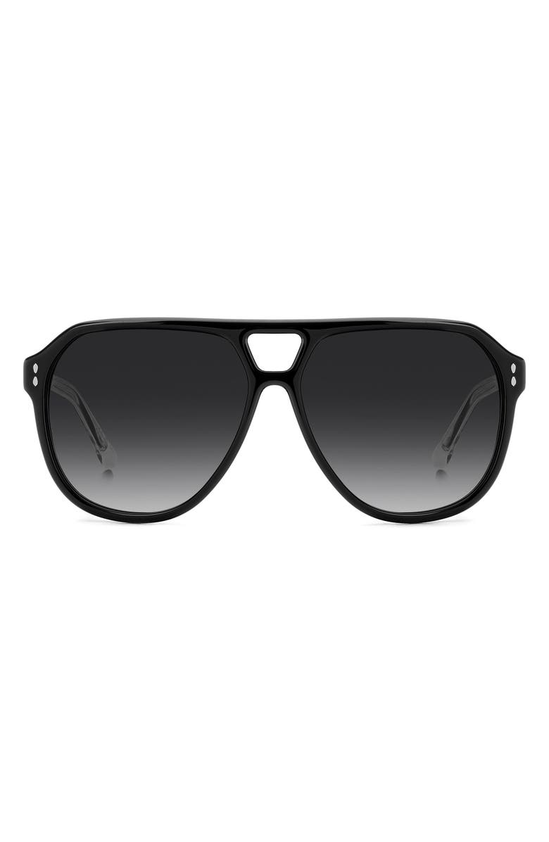 60mm Gradient Pilot Sunglasses