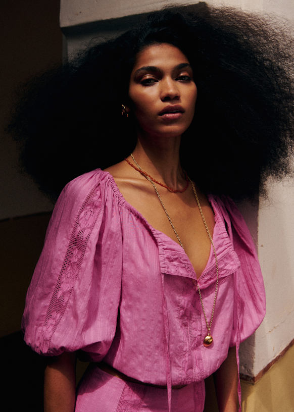 Liva Blouse - Orchid Pink - Organic Cotton - S&amp;eacute;zane
