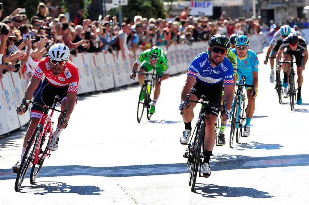 Mark Cavendish (Dimension Data) wins stage 2 at the Tour of croatia