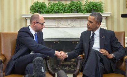 Obama and Ukraine PM