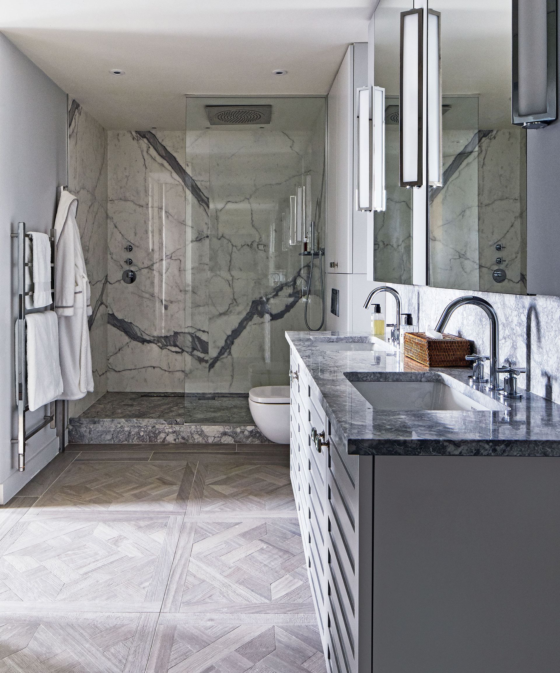 wood bathroom flooring