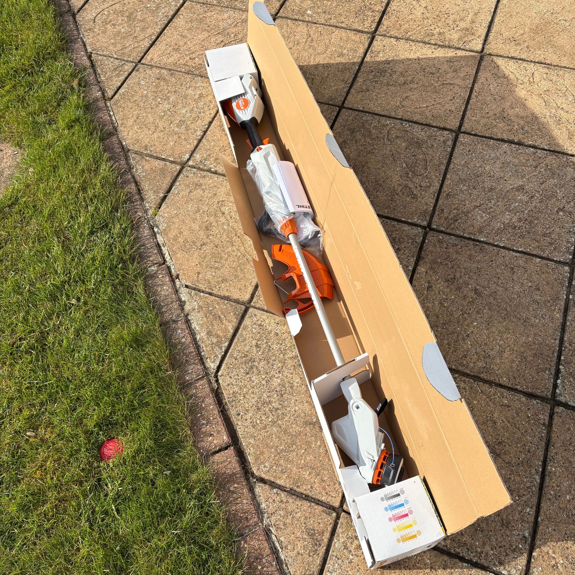 STIHL FSA 50 Cordless Grass Trimmer in box packaging