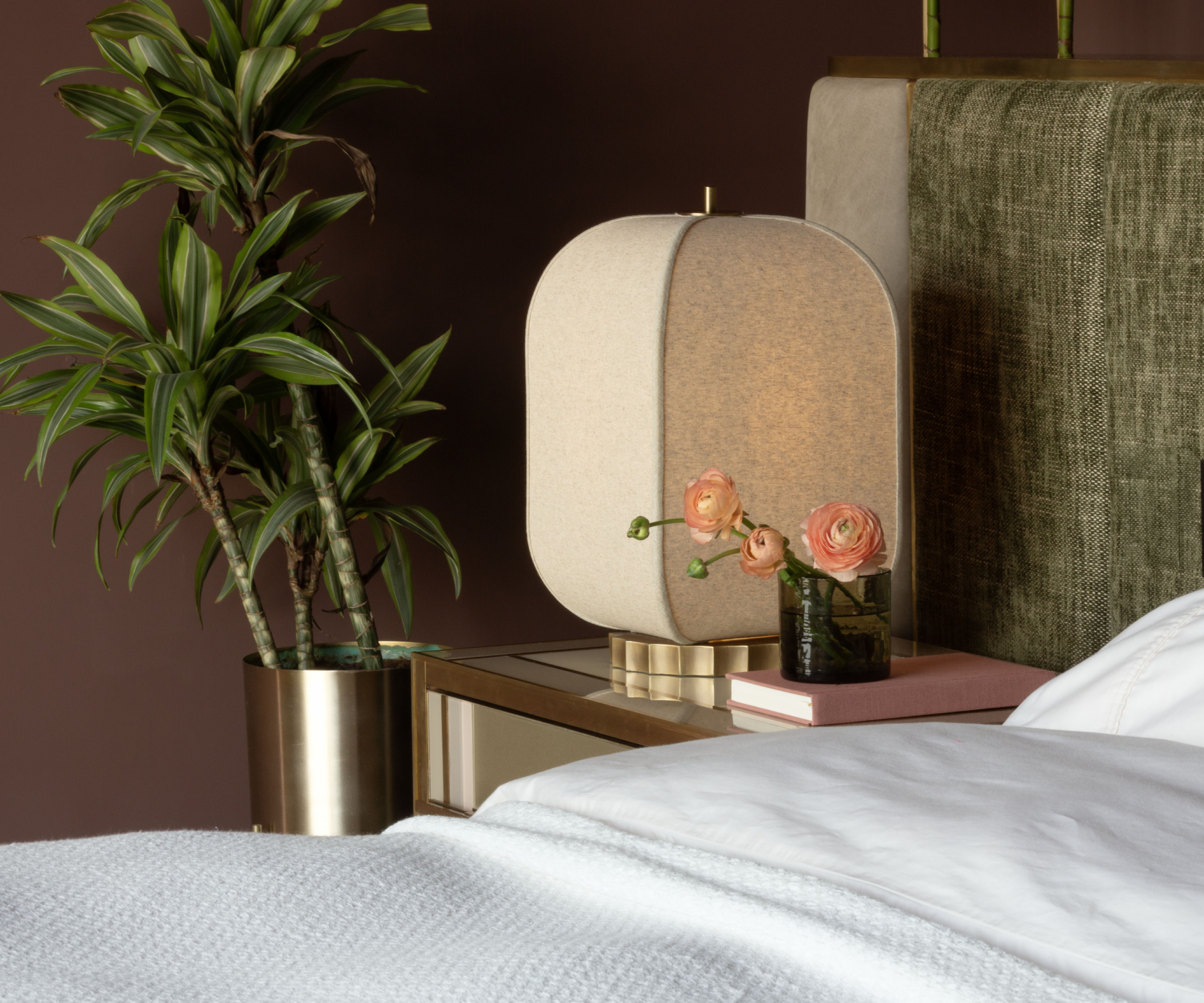 cream fabric coloured pendant light