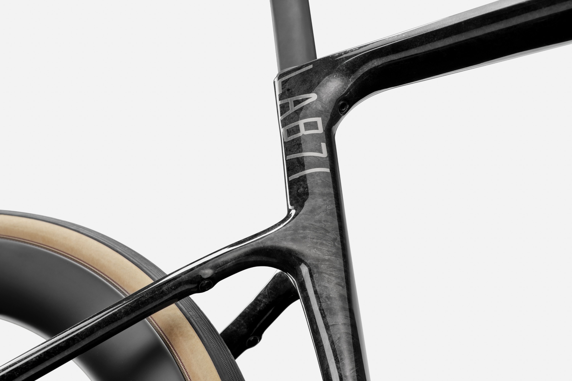 Detail of LAB71 Cannondale Synapse seat tube junction