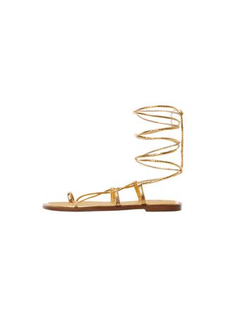 Leather Straps Sandals - Women