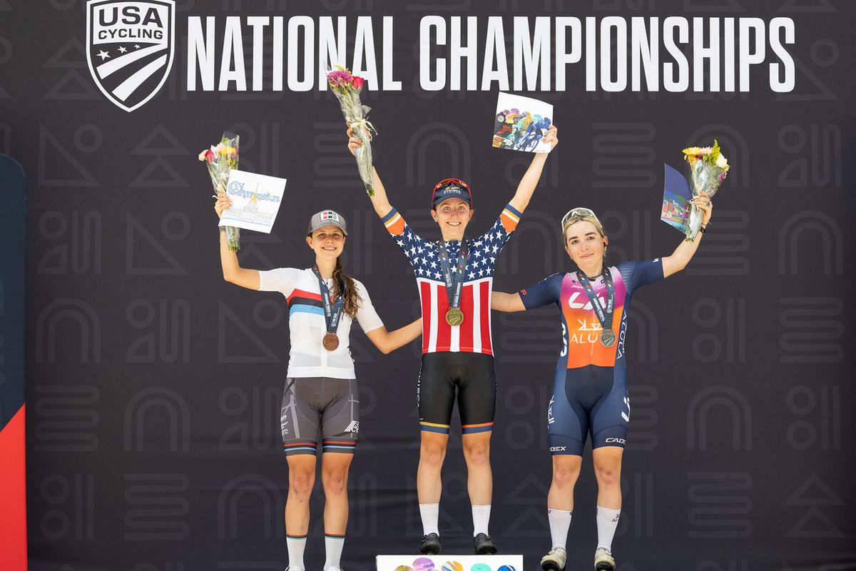 Women's U23 Podium in the road race