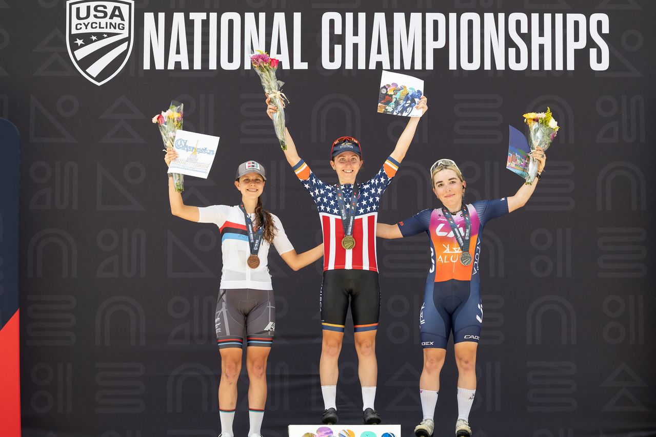 Women's U23 Podium in the road race