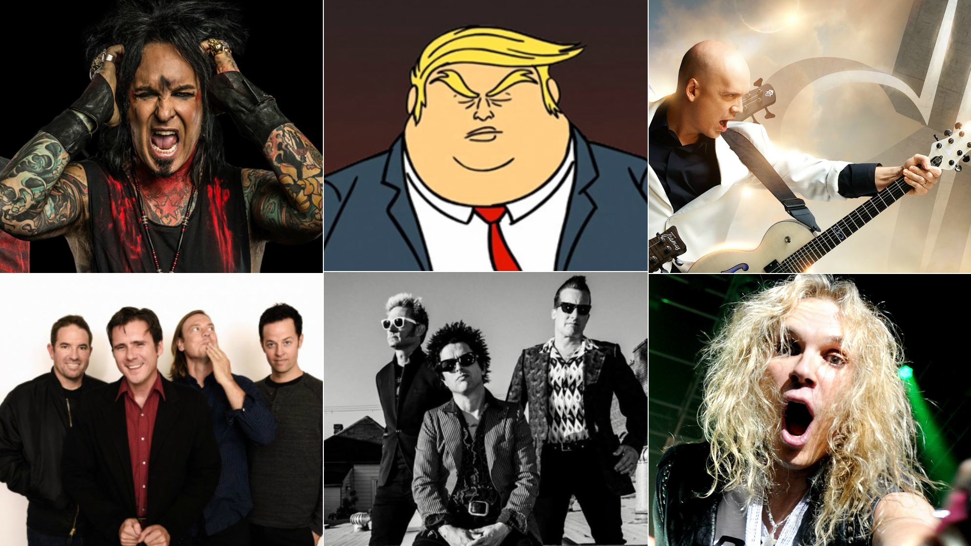 Green Day, Puscifer, Steel Panther, Devin Townsend Project, Jimmy Eat World and Sixx AM