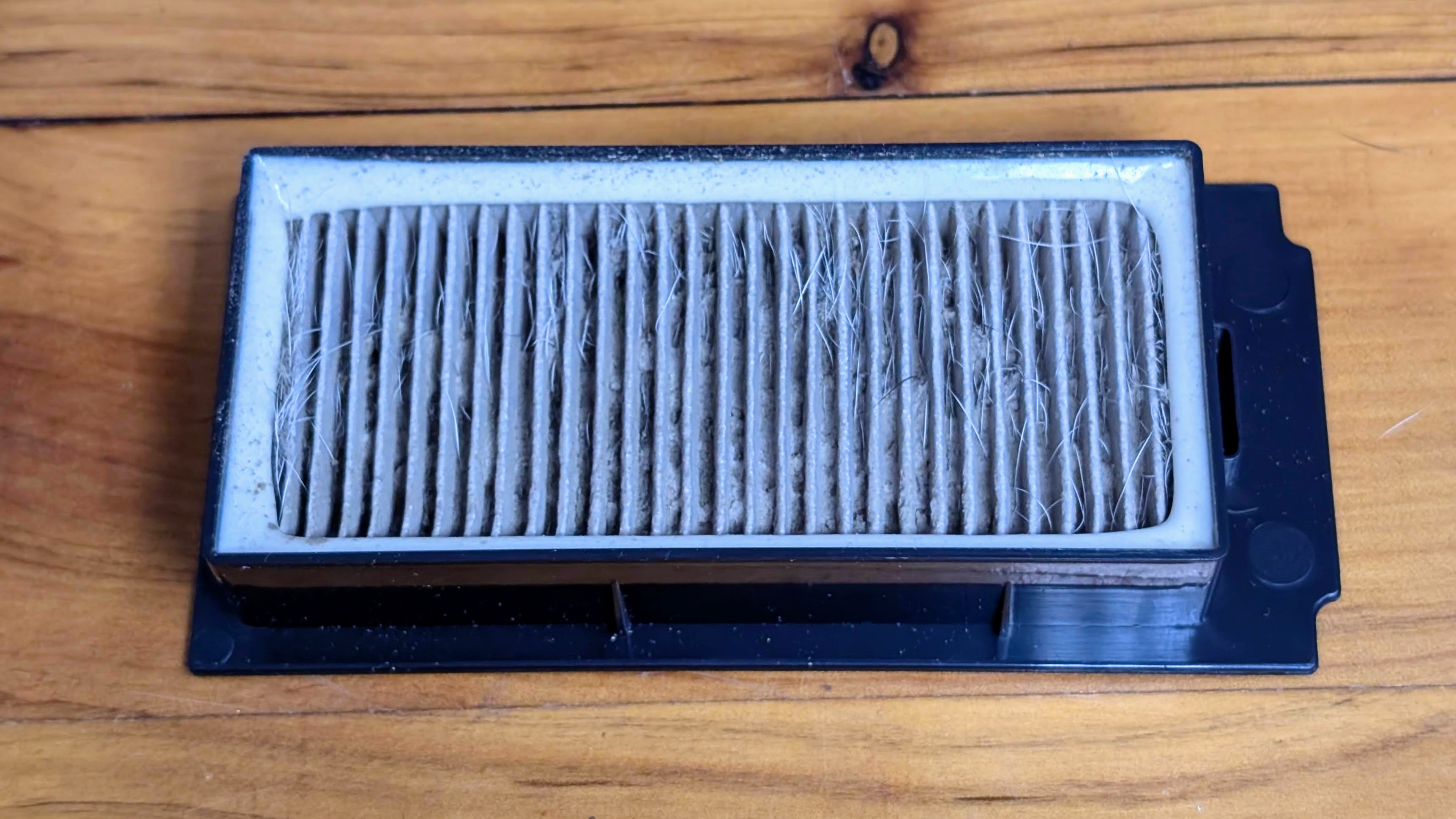 Ecovacs X5 Pro Omni robovac filter before cleaning