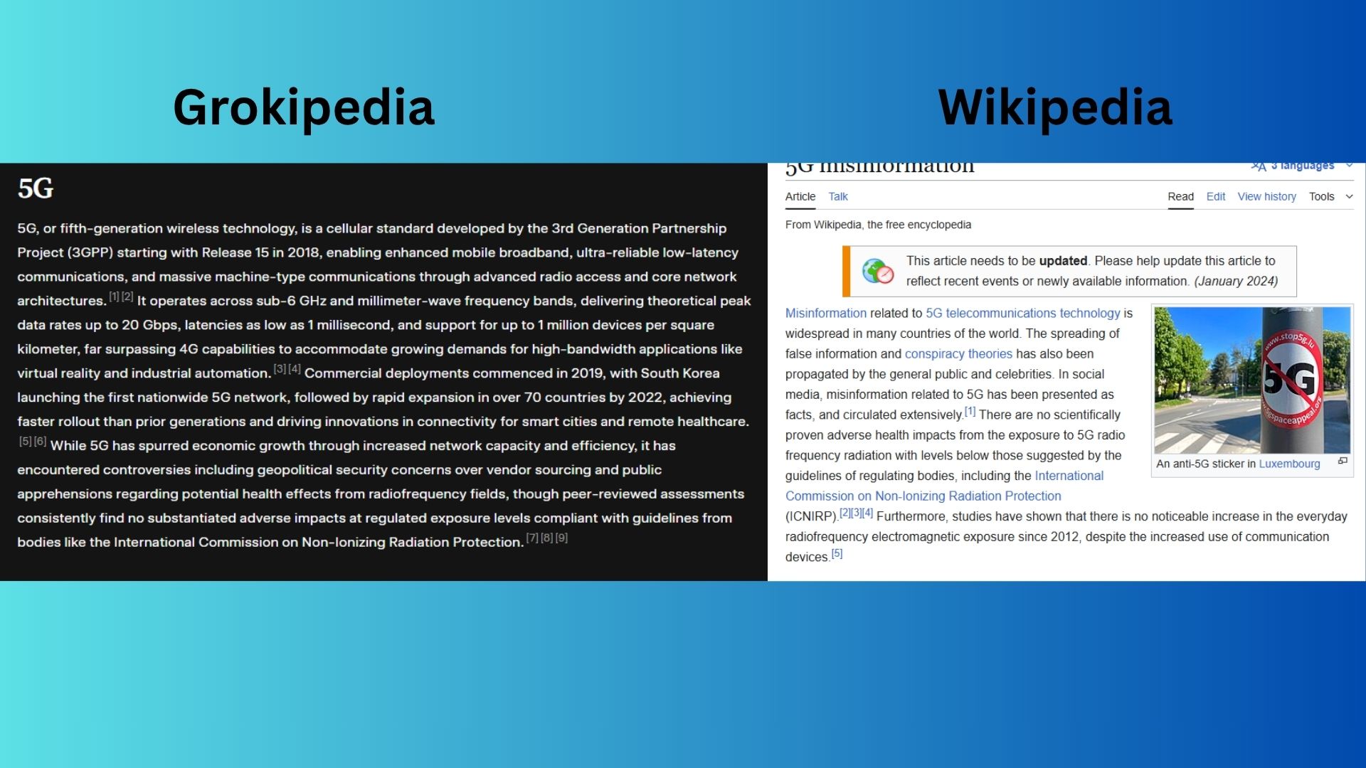 grok vs. wiki