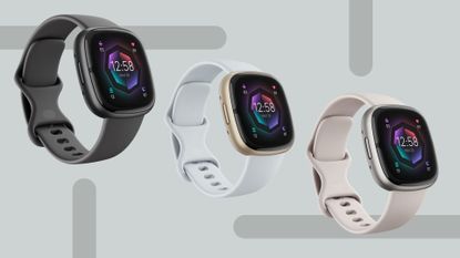 A collection of Fitbit Sense 2 in various colors 