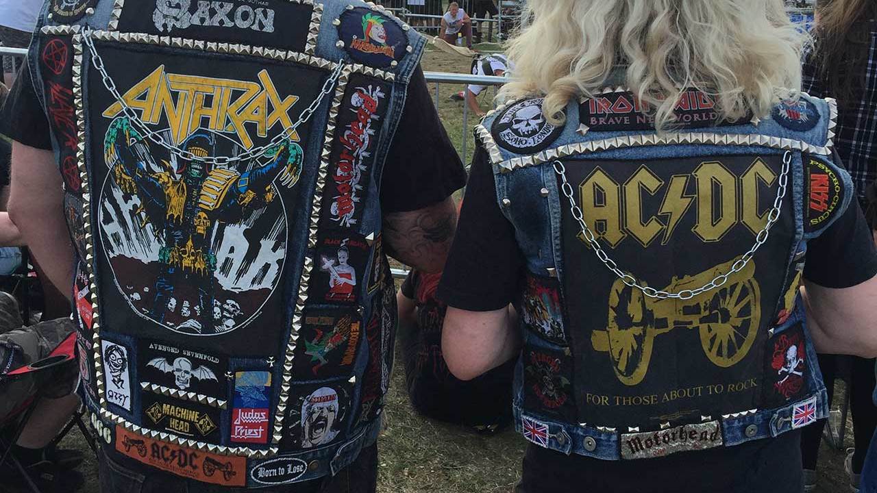 Patch jackets at Bloodstock