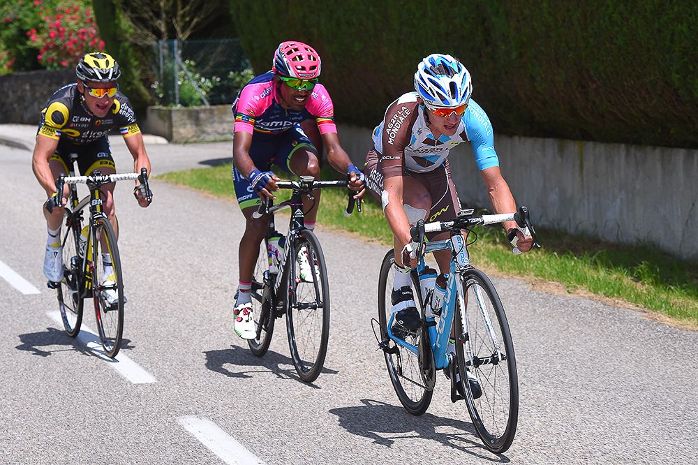 Alexis Vuillermoz, Tsgabu Grmay and Thomas Voeckler