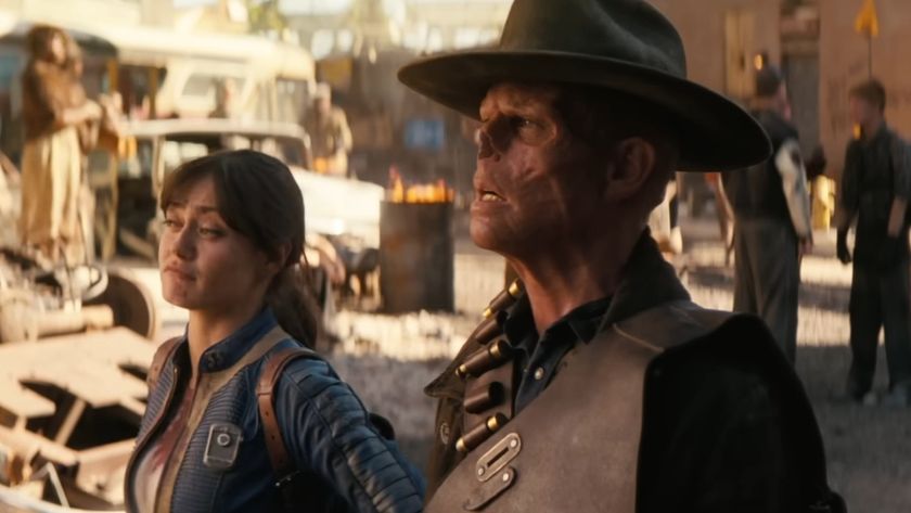 Ella Purnell and Walton Goggins together in Fallout