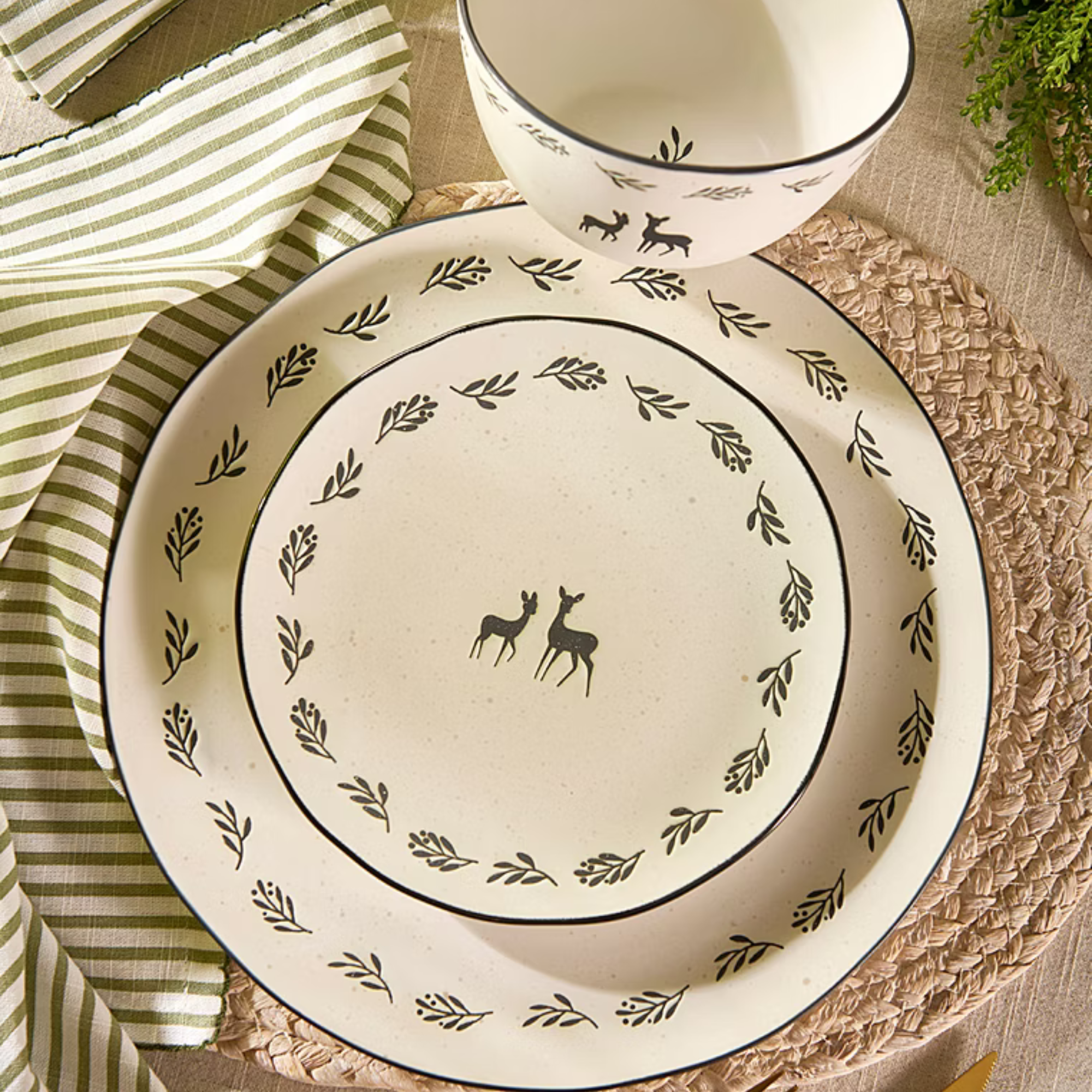 Stacey Solomon Stag Dinner Set 12 Piece