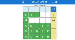 Squareword puzzle game