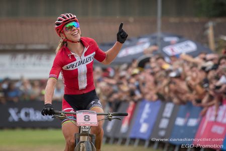Annika Langvad (Specialized Racing) winning 2018 World Cup #1