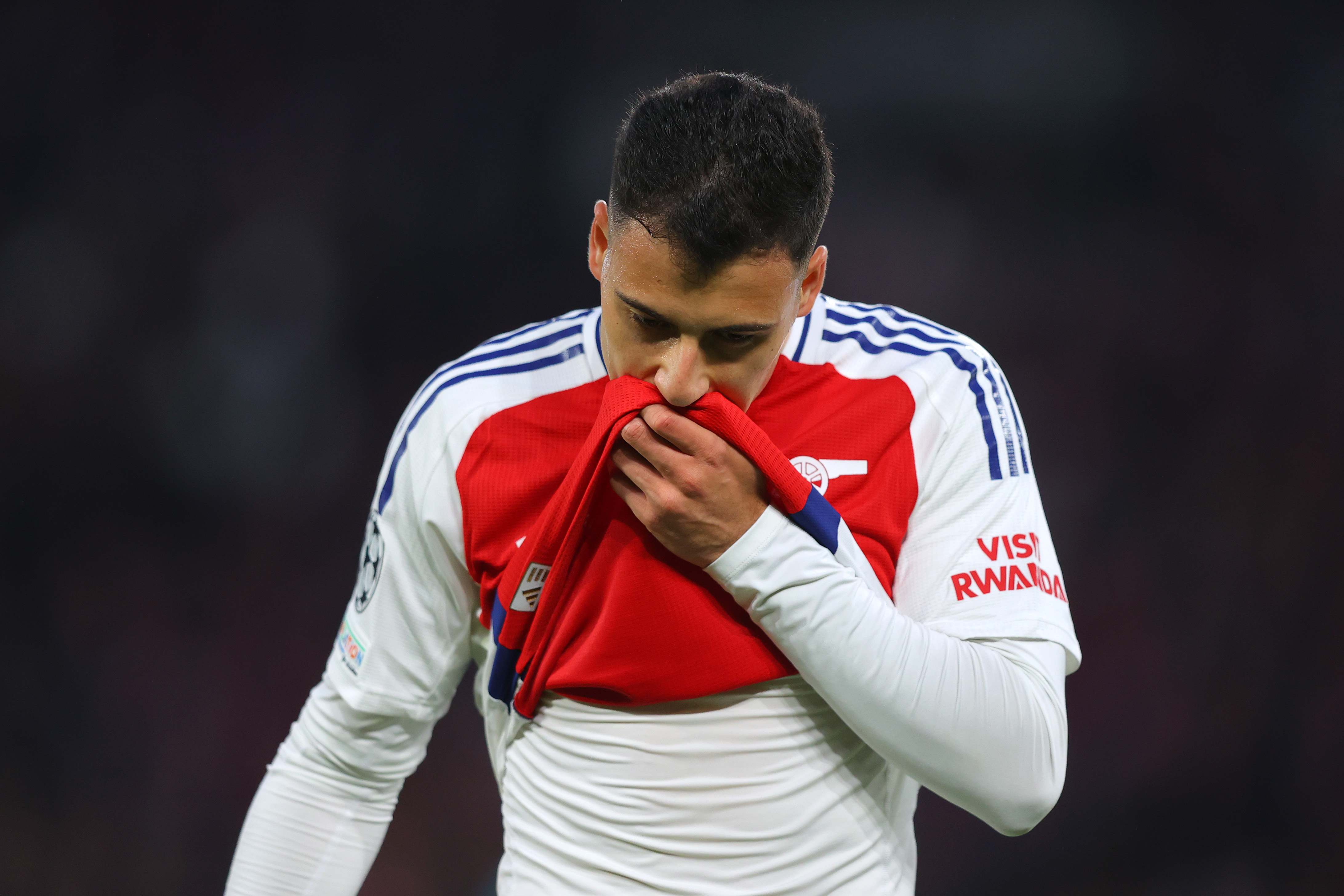 Arsenal winger Gabriel Martinelli scored 10 times last season