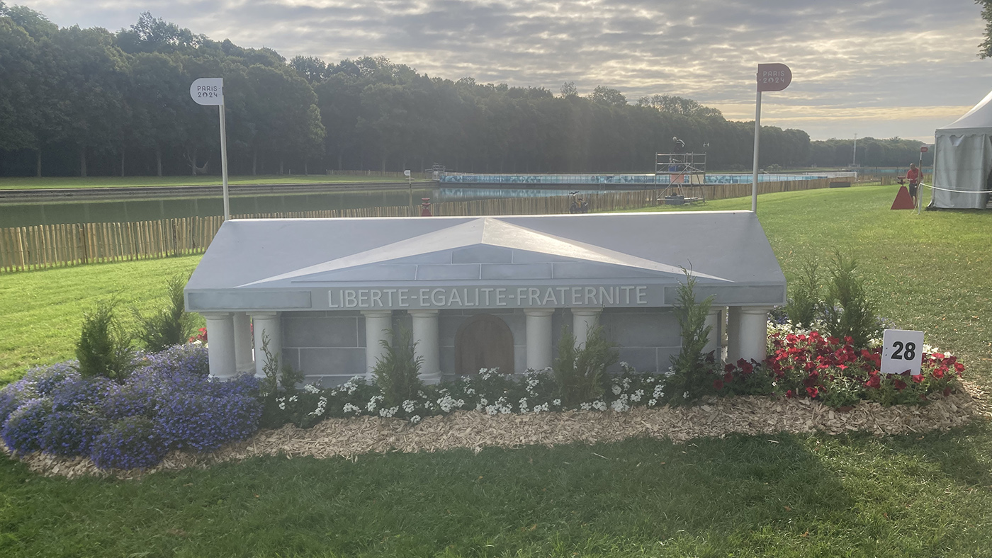 Paris Olympics cross-country course: fence 28
