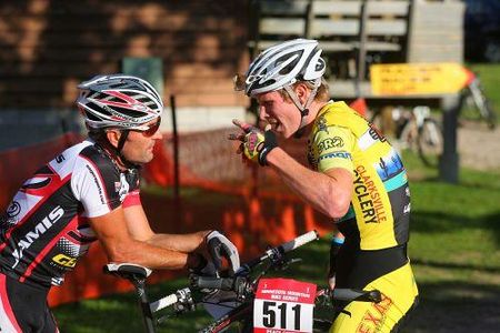 Swanson gives post race interview with race director Jay Richards on how it went down