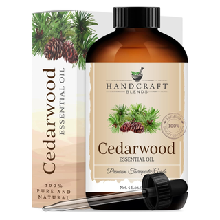 A bottle of cedarwood oil