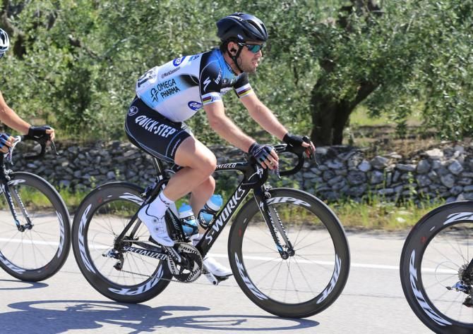 Mark Cavendish (Omega Pharma-QuickStep) in action during stage 6