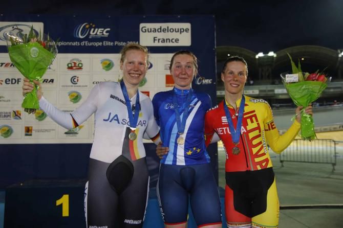 Katie Archibald (Great Britain) beat Mieke Kroger (Germany) and Vilija Sereikaite (Lithuania) in the pursuit.