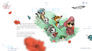 Gorgeous illustrations bring a fairytale theme to this site