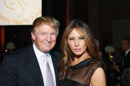 Trump and wife, Melania, in 2008.