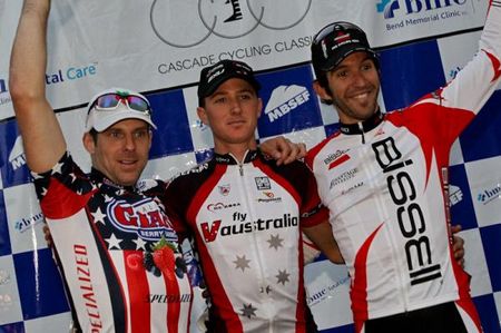 David Tanner flanked by Steve Reaney and Ben Jacques-Maynes