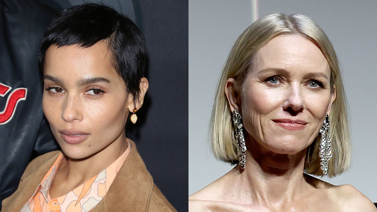 no makeup - zoe kravitz, naomi watts