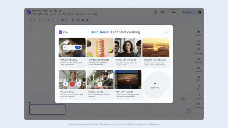 Google Slides to video