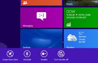 Turn Live Tiles on or Off